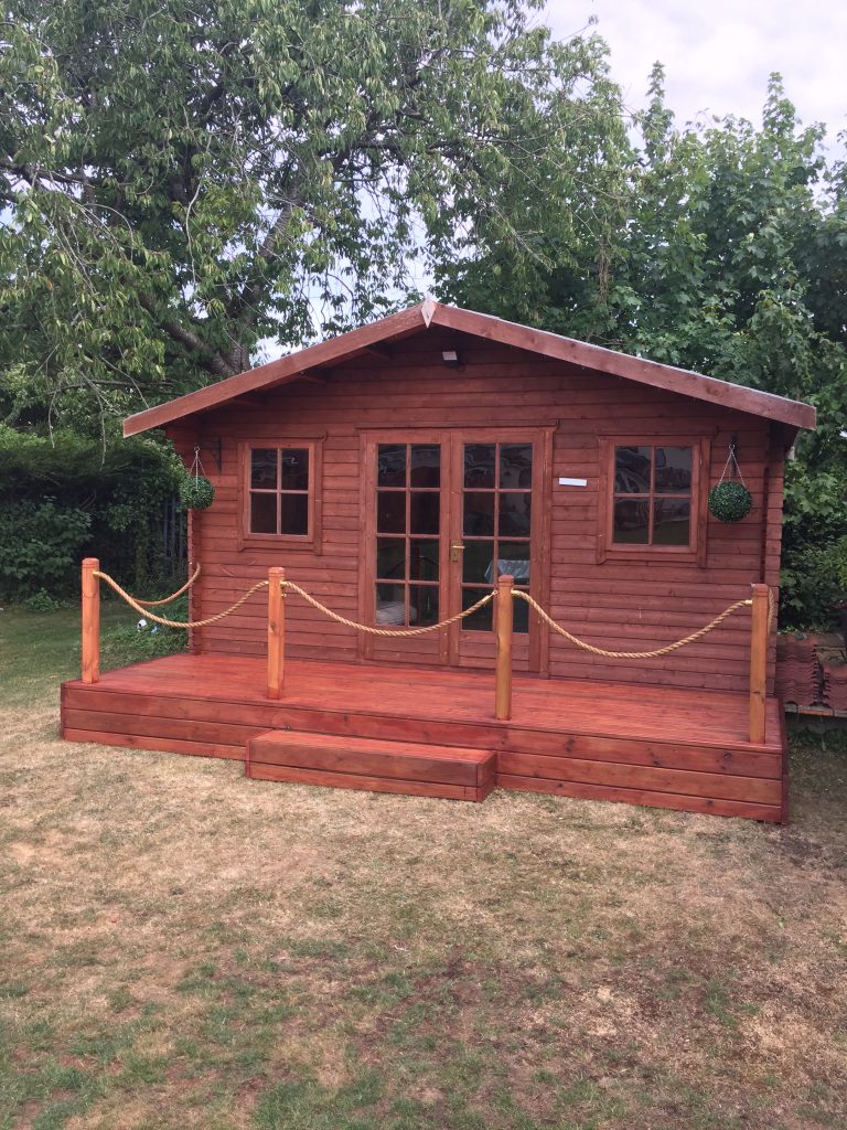 garden room construction bath